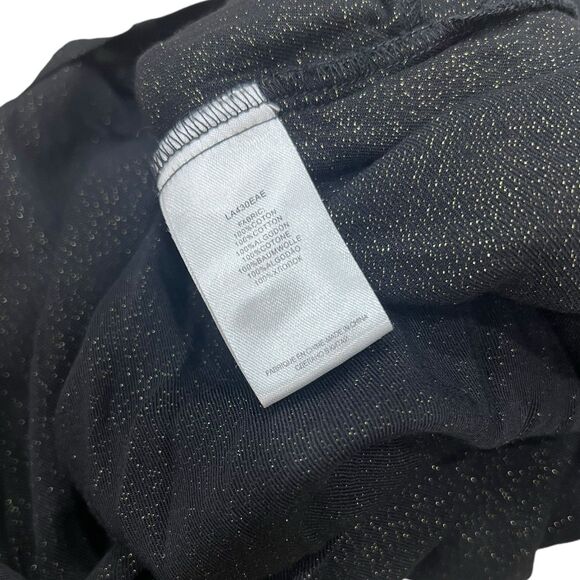 Molly Bracken Black Gold Sparkle Draped Playsuit Romper M - Picture 5 of 6